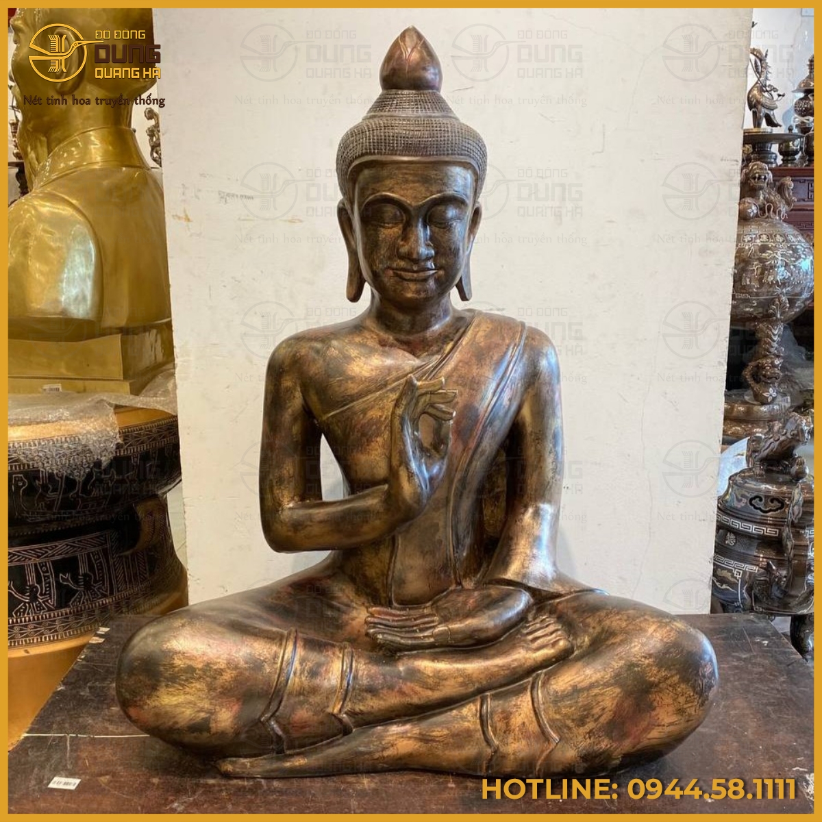 Vẻ đẹp tinh xảo của tượng Thích Ca bằng đồng