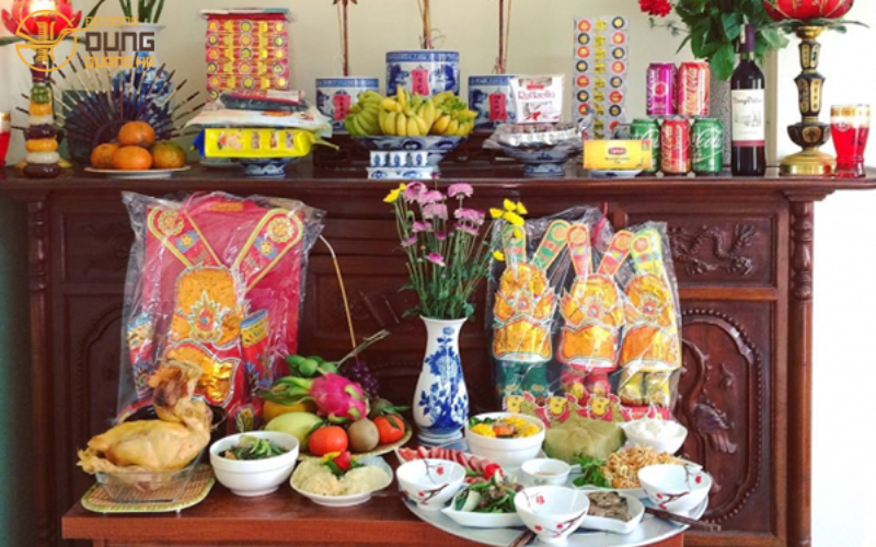 Bài trí bàn thờ ông Táo