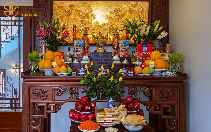 Những lưu ý khi bài trí bàn thờ ngày Tết