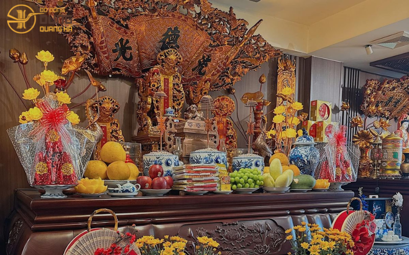 Cách bày trí bàn thờ gia tiên