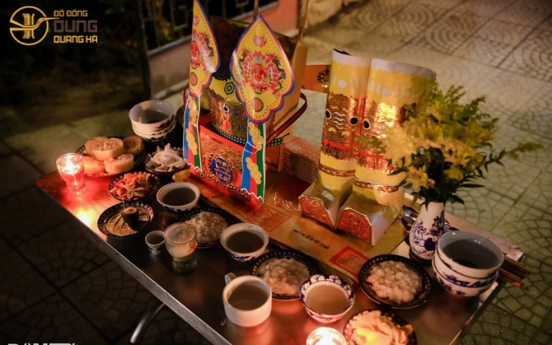 Lễ cúng giao thừa ngoài trời