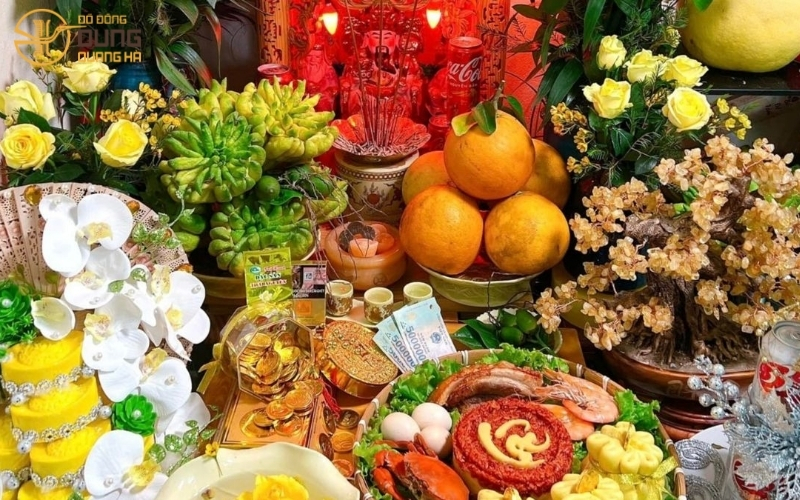 Cúng Thần Tài cần chuẩn bị mâm lễ đầy đủ