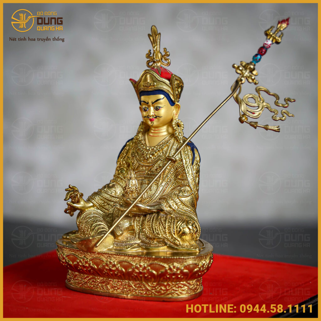 Tôn tượng Liên Hoa Sanh đồng đài loan 17cm