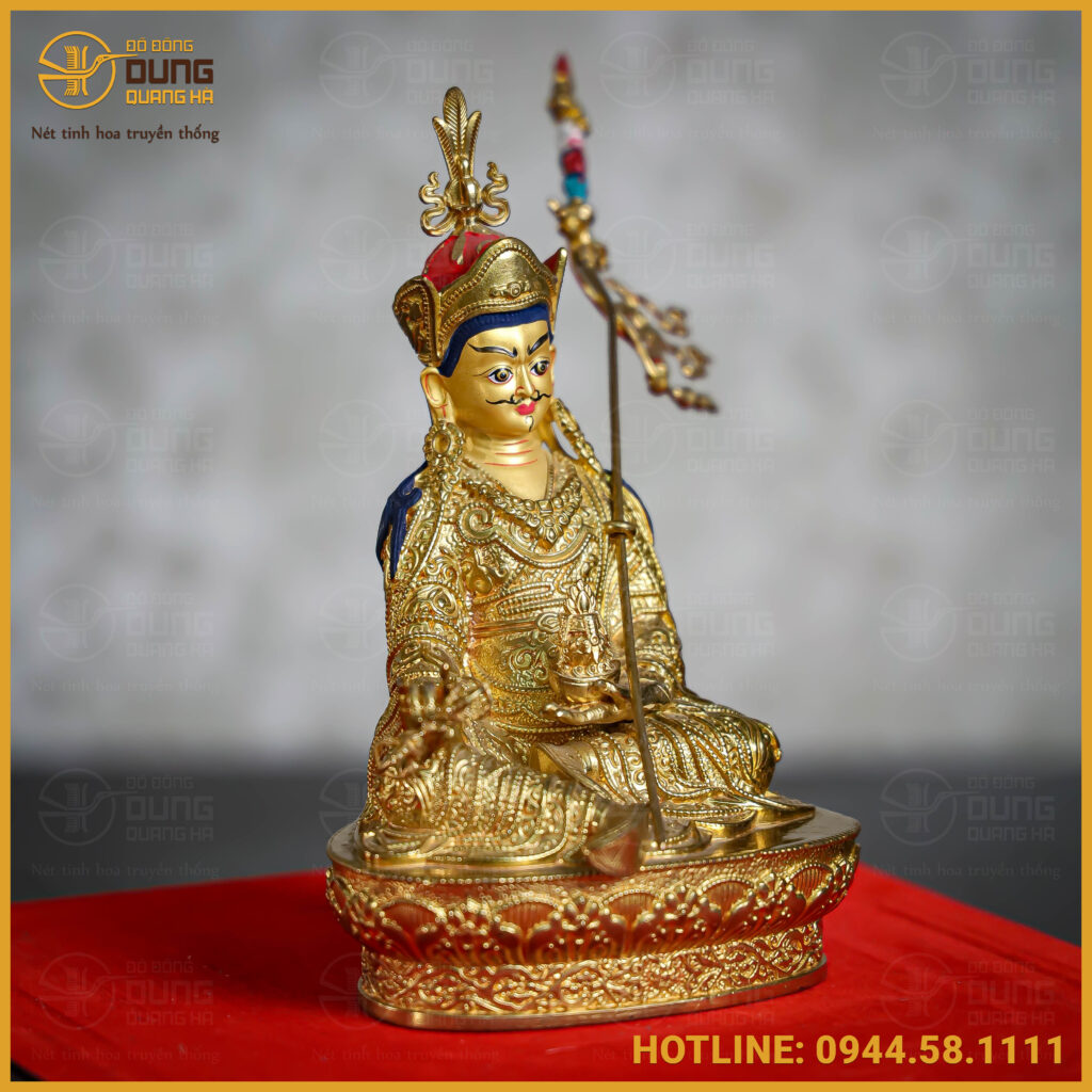 Tôn tượng Liên Hoa Sanh đồng đài loan 17cm