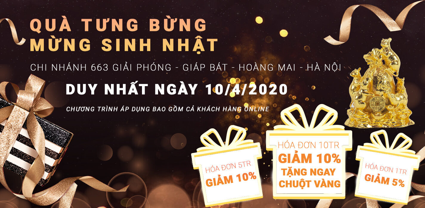 Đồ Đồng Dung Quang Hà sinh nhật giảm giá và khuyến mãi tưng bừng