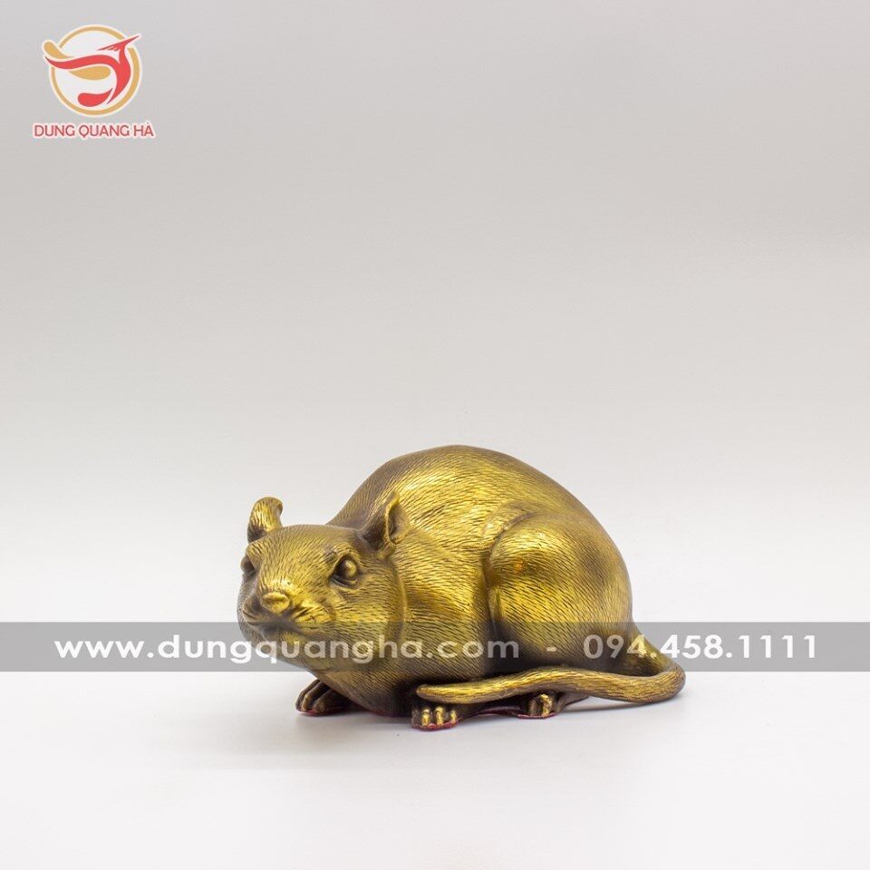 Tượng con chuột bằng đồng - Linh vật phong thủy đẹp