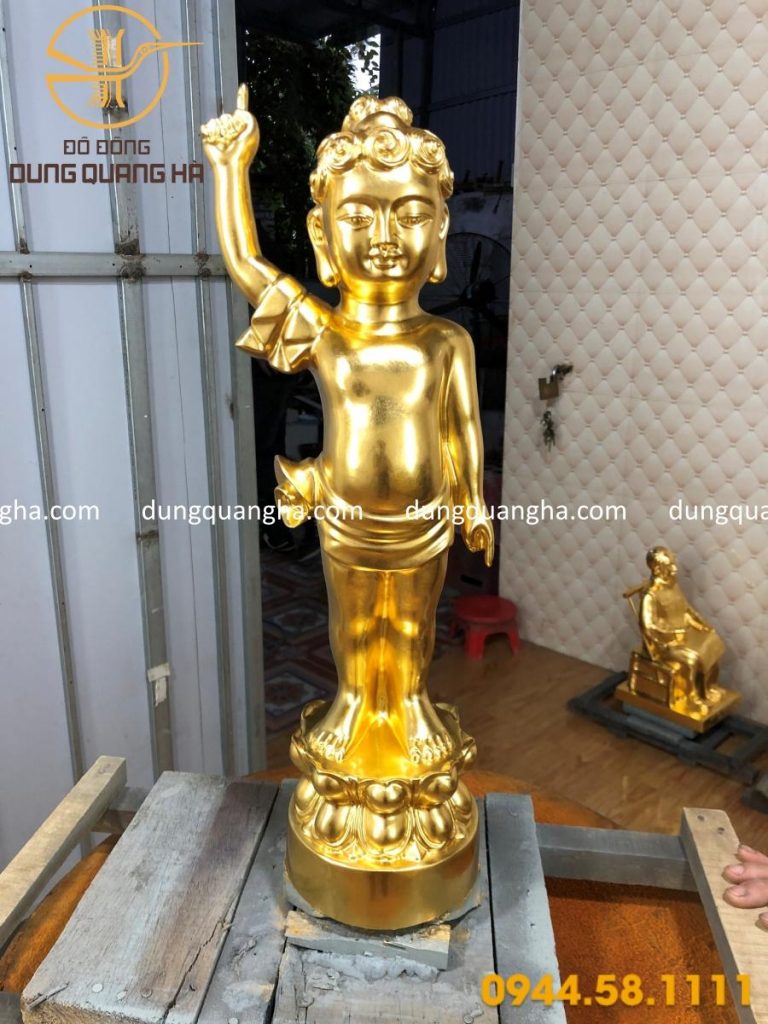 Dát Vàng 9999 Tượng Bác Hồ Và Tượng Phật Đản Sanh