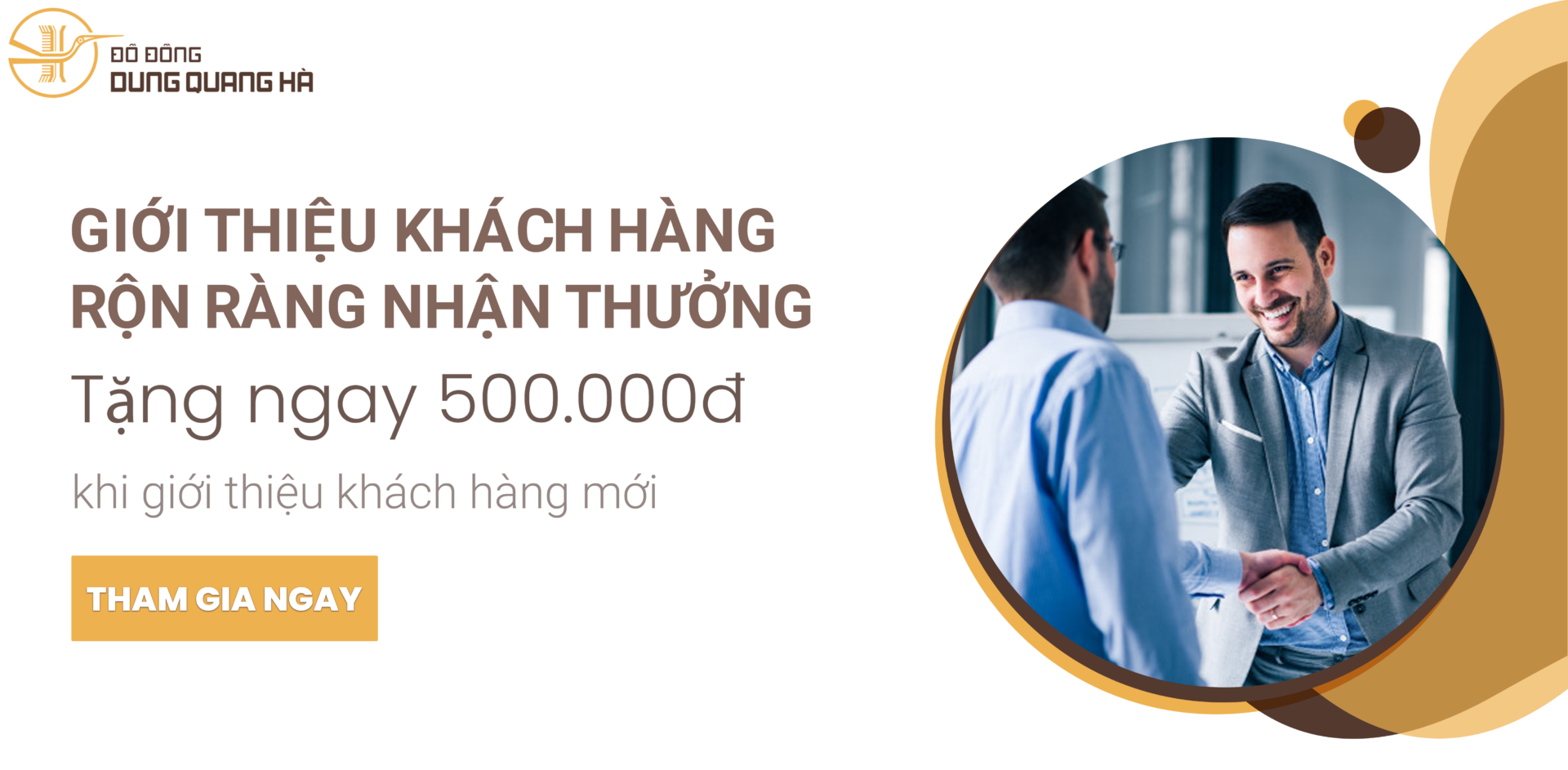 Giới thiệu khách hàng nhận quà tặng từ Đồ Đồng Dung Quang Hà