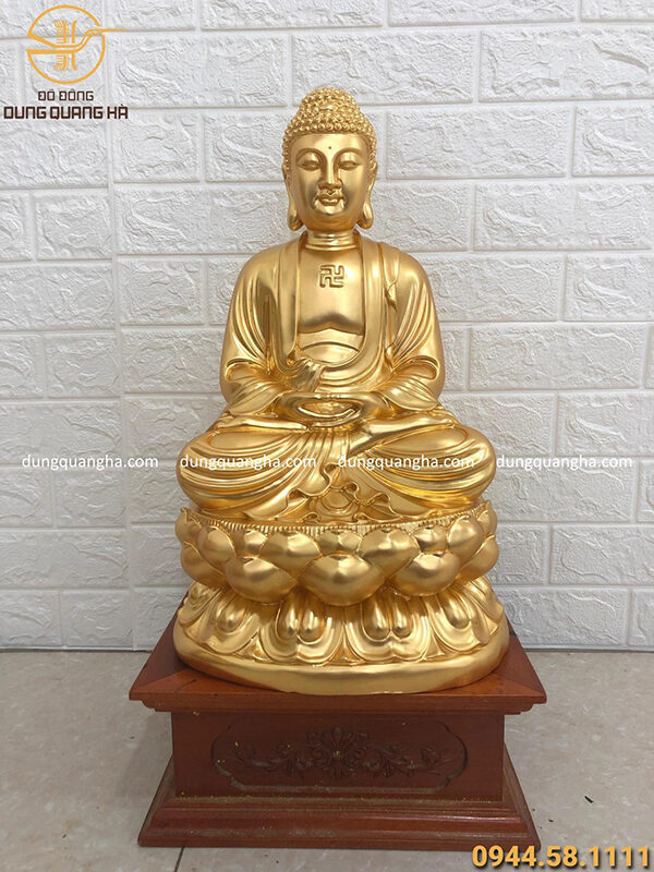 Tượng Phật bằng đồng dát vàng
