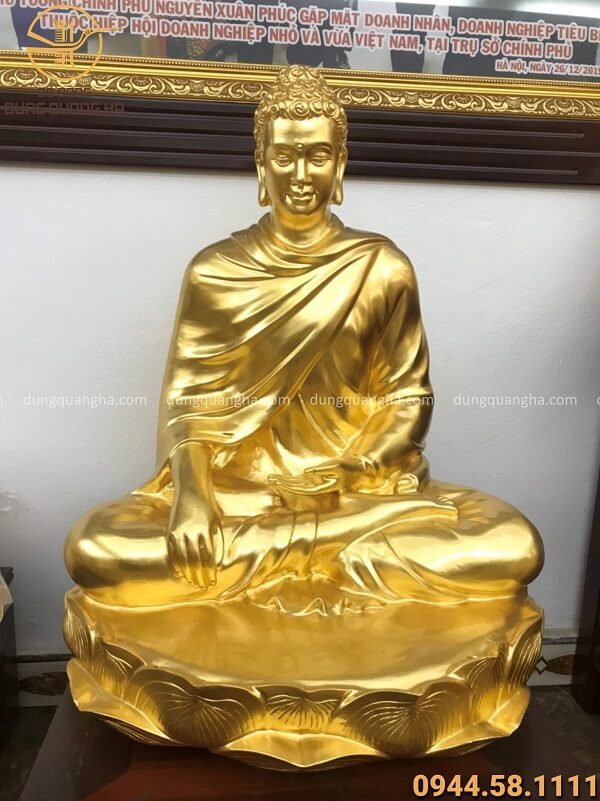 Tượng Phật A Di Đà bằng đồng đỏ tinh xảo