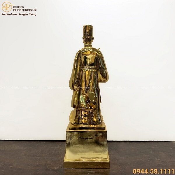 Tượng Nguyễn Trãi đẹp bằng đồng mạ vàng 24k thiết kế tinh xảo