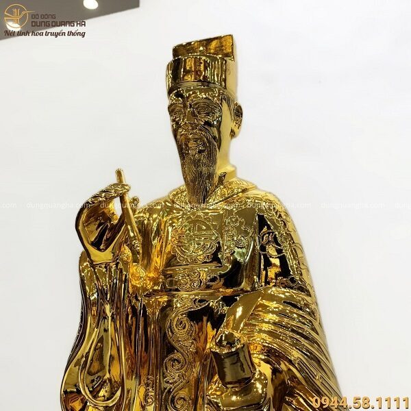 Tượng Nguyễn Trãi đẹp bằng đồng mạ vàng 24k thiết kế tinh xảo