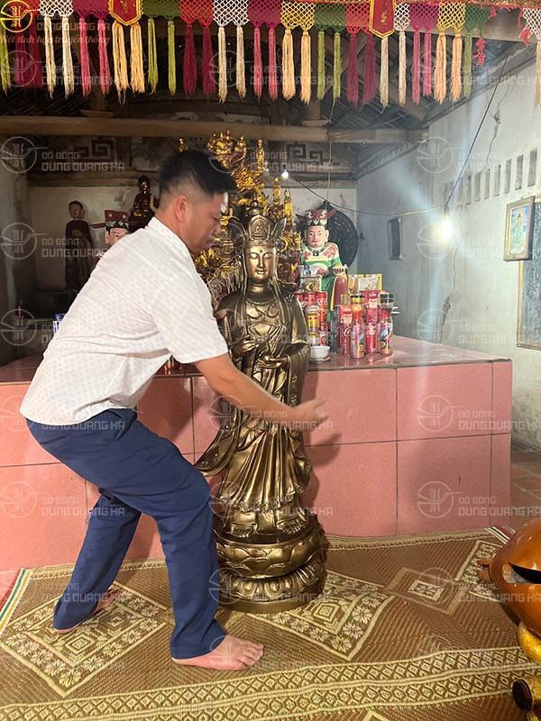 Giao tượng phật địa tạng cao 1m27 tại chùa phần sa yên lạc Vĩnh Phúc