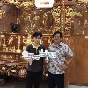 Giao đồ thờ mạ vàng tại nhà khách quận Bình Tân - TP.HCM