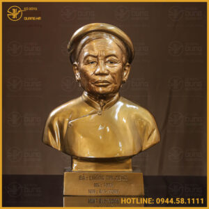 Tượng truyền thần cụ bà đồng đỏ làm màu cao 42cm hàng đặt riêng của khách