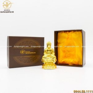 Hộp quà tượng Phật A Di Đà mạ vàng 24k đẹp tinh xảo