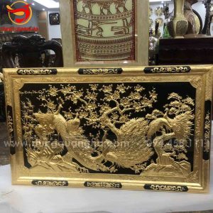 Tranh Ngọc đường phú quý mạ vàng kích thước 1m55 x 81cm
