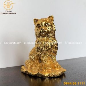 Tượng mèo mạ vàng - Linh vật trang trí, trưng bày đẹp