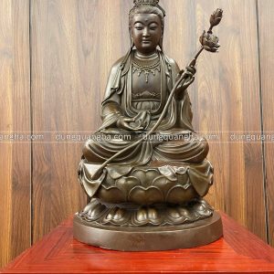 Tượng Phật Đại Thế Chí Bồ Tát hun giả cổ 48 x 27 x 23 cm nặng 9,5kg